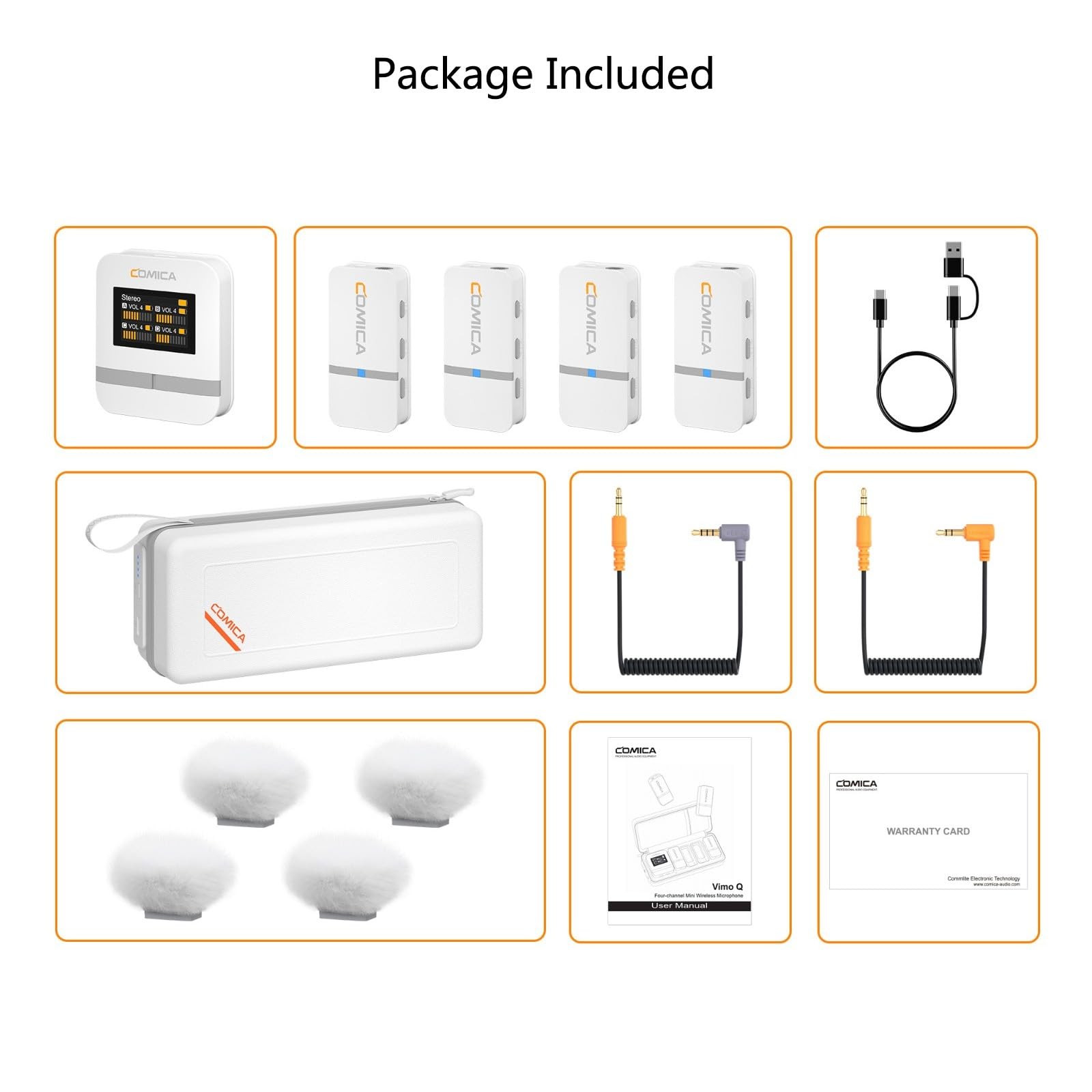 Amazon.com: comica Vimo Q Four-Channel Mini Wireless Lavalier